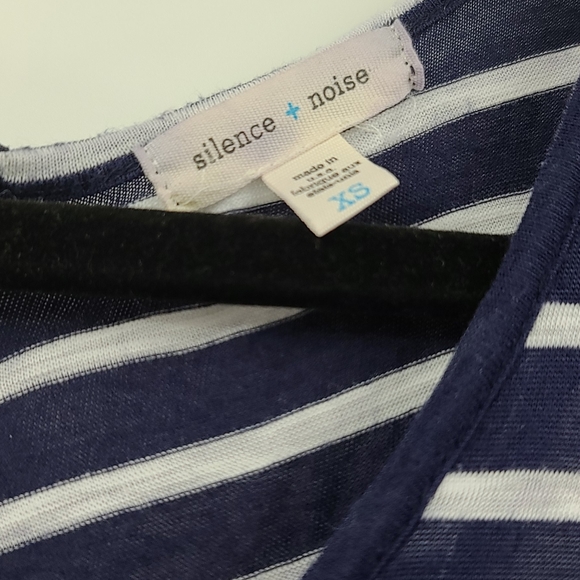 Silence and noise navy and white striped tank top - Picture 3 of 4